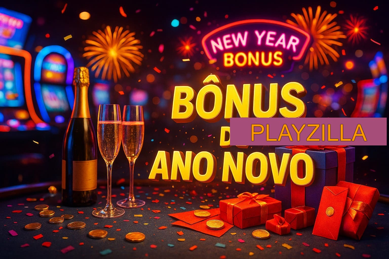 Promoções de Ano Novo no PLAYZILLA